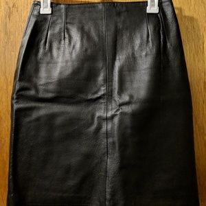 Leather Short Skirt